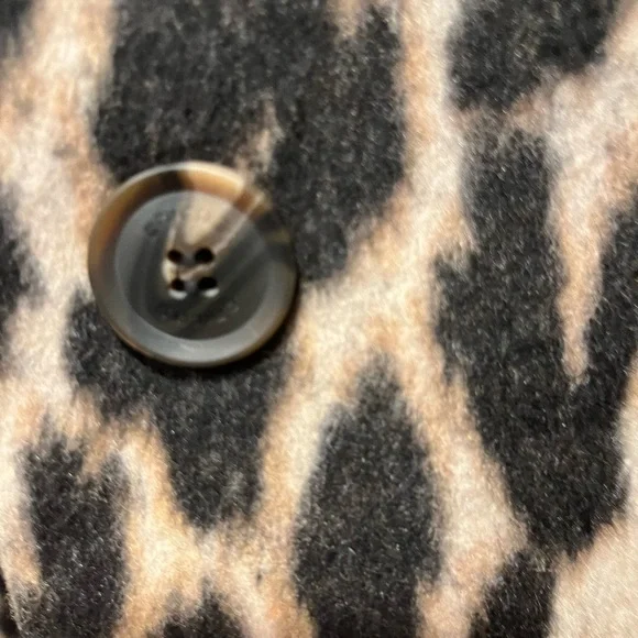 Plush Sophisticated Animal LS Leather/Outerwear Animal Print Coat - Picture 2 of 11